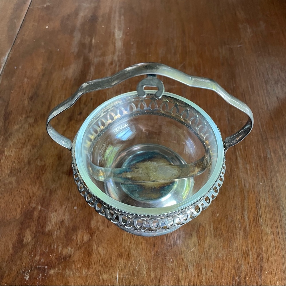 Genuine Crystal Made In England Jelly Condiment Bowl